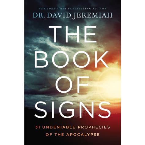 The Book Of Signs By Dr David Jeremiah Hardcover