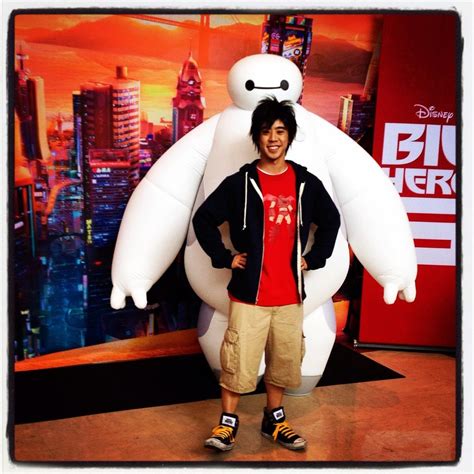 Hiro And Baymax From Big Hero 6 As They Will Appear At Walt Disney