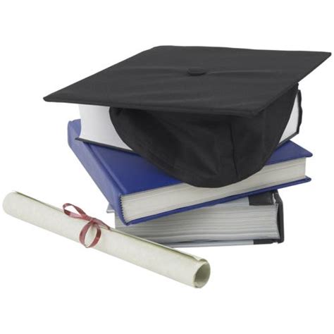 Graduation Cap Diploma And Books