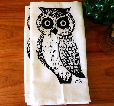 Owl Towels Love The Eyes Printed Tea Towel Owl Kitchen Towel Set