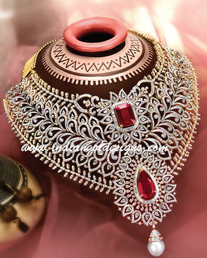Gold And Diamond Jewellery Designs Grt Diamond Bridal Necklace