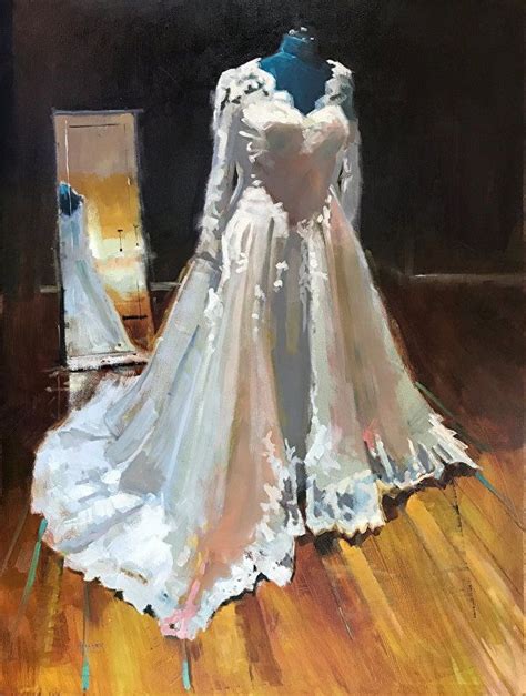 Hover over images and click original photo. Original oil painting by Spencer Meagher. This painting of a wedding dress can be purchased on ...