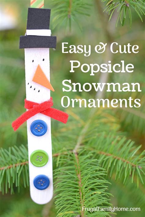 Snowman Ornaments Cute And Easy To Make Christmas