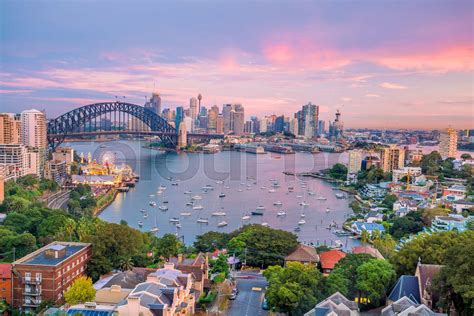 Downtown Sydney Skyline In Australia Stock Image Colourbox