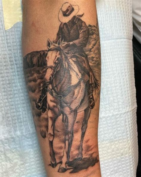 Cowboy On A Horse Tattoo Dollfanz