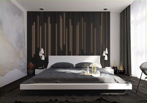 Coolest Wall Behind Bed Master Bedroom Decorating Ideas Feature Wall