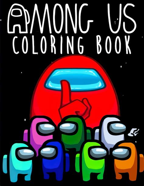 Among Us Coloring Book 44 Illustrations Among Us Colouring Etsy