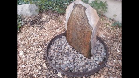 Diy cherubs garden water features 21. DIY Rock Water Fountain Feature - YouTube