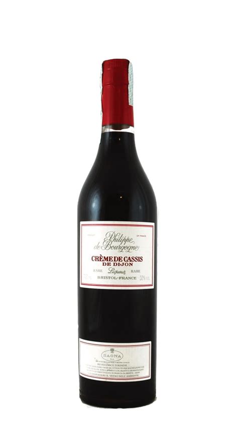 It is delightful on its own in sparkling water, with in 1841 in dijon, the heart of burgundy, auguste denis lagoute created the original crème de cassis. Philippe de Bourgogne Creme de Cassis de Dijon - Callmewine