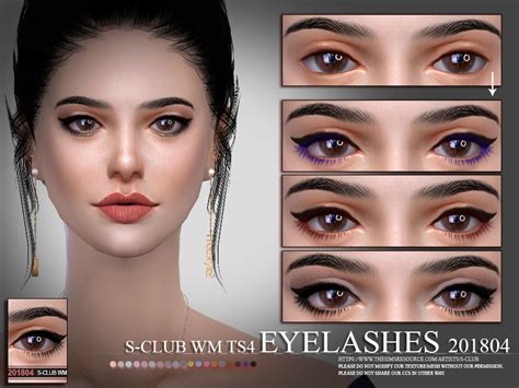 The Sims Resource S Club Wm Ts4 Eyelashes 201704