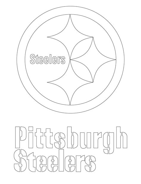 Printable The Pittsburgh Steelers Coloring Pages Pdf - Coloringfolder.com