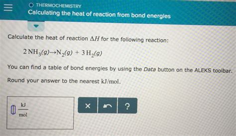 Solved Calculate The Heat Of Reaction For The Following