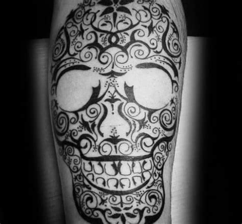 50 Tribal Skull Tattoos For Men Masculine Design Ideas