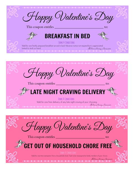 Valentine Coupon Template