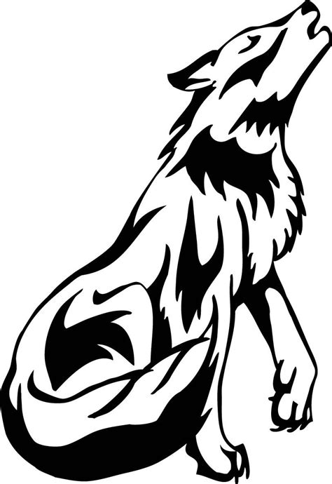 Tribal Wolf Drawing Free Download On Clipartmag