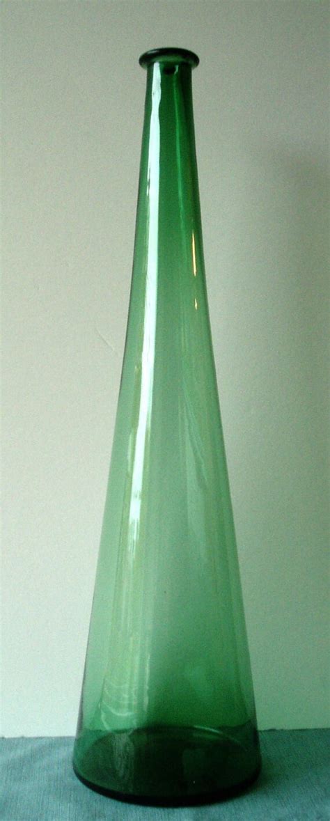 1960s Empoli Green Art Glass Vase By Velocityfleur On Etsy