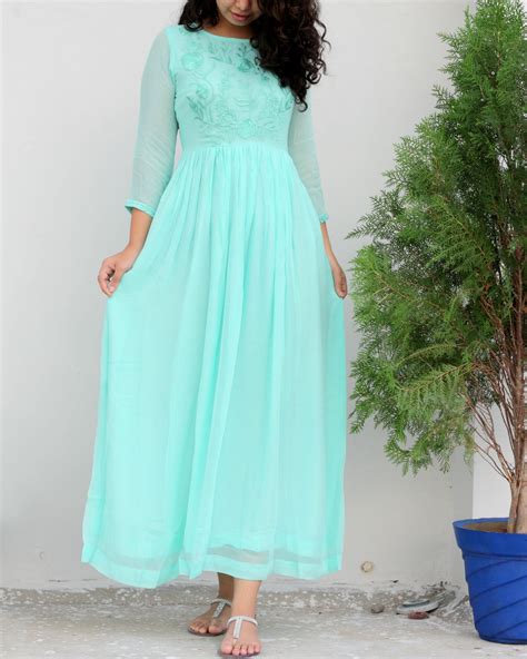 Sea Green Maxi Dress By Label Shivani Vyas The Secret Label