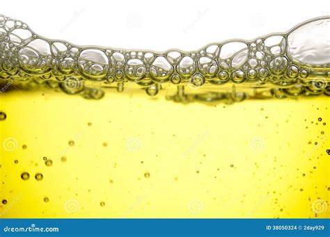 Yellow Liquid With Bubbles Stock Images Image 38050324