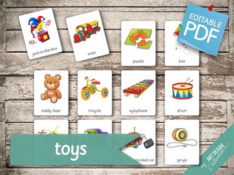 Toys 46 Montessori Cards Flash Cards Nomenclature Etsy