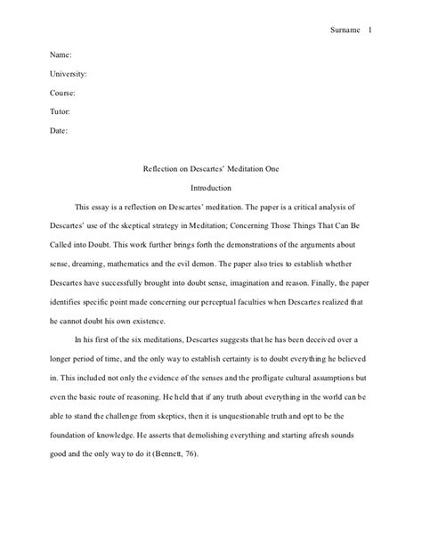 Good essay for college application; How To Write A Reflection Paper In Apa Format