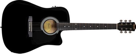 Buy Squier By Fender Sa 105ce Acoustic Electric Guitar Black