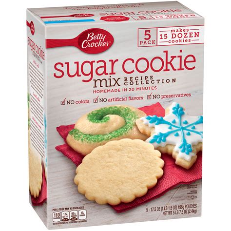 Betty Crocker Sugar Cookie Mix 5 Ct175 Oz Bjs Wholesale Club
