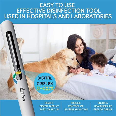 uv c light sanitizer wand powerful 253nm uv sterilizer rechargeable handheld ultraviolet