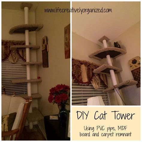 Diy Cat Tower Life Creatively Organized
