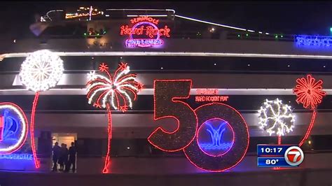 50th Seminole Hard Rock Winterfest Boat Parade Cruises Down New River