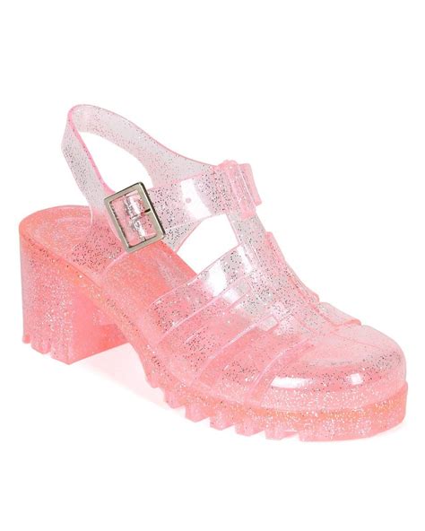 Nature Breeze Ck93 Women Glitter Jelly Round Toe Strappy Caged