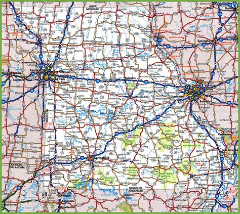 Map Of Missouri Cities Missouri Interstates Highways Road Map Images