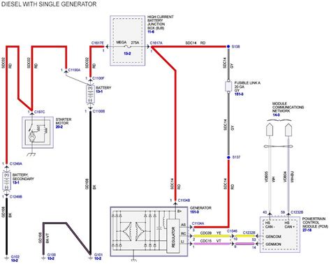 Alternator Wire Fusible Link Location Ford Powerstroke Diesel Forum