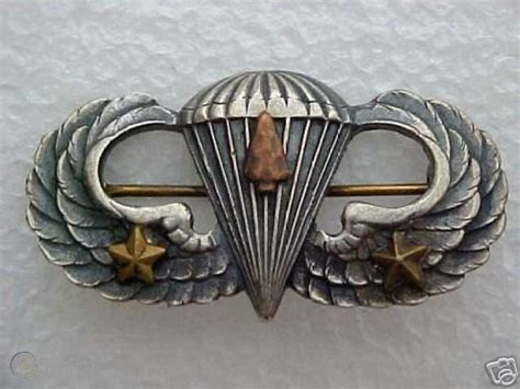 Wwii Paratrooper Jump Wings W Arrowhead And 2 Stars Orig 24809387