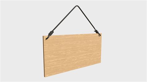 Hanging Wooden Sign Buy Royalty Free 3d Model By Francescomilanese