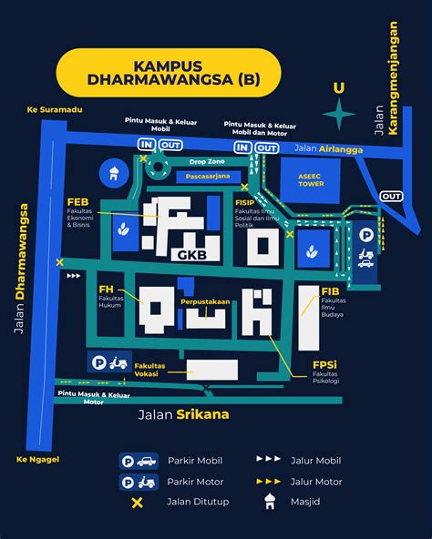 Infografik Denah Lokasi Utbk Di Kampus Dharmawangsa B Unair Tahun