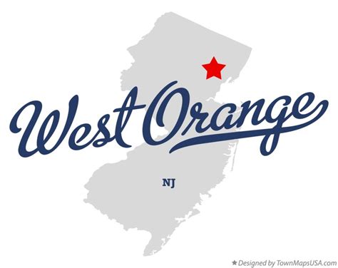 Map Of West Orange Nj New Jersey