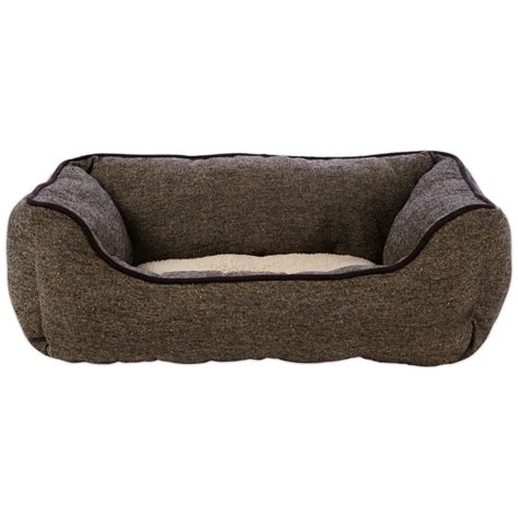 Harmony Nester Dog Bed In Brown Tweed Petco