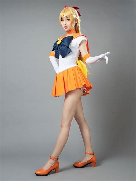 Sailor Moon Sailor Venus Aino Minako Cosplay Costume One Set Cosplay Shop