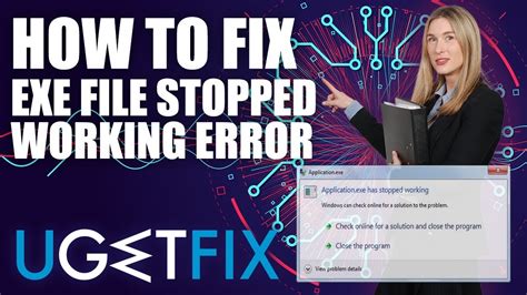How To Fix Application Exe Has Stopped Working Error On Windows Youtube