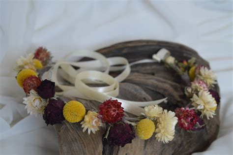 Check out our dried straw flower selection for the very best in unique or custom, handmade pieces from our dried flowers shops. Dried flower crown with craspedia, straw flowers and mini ...