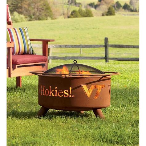 We put the wishing well and fairy mail station in the center of our thanks to their generosity, one lucky rave and review reader will win a $50 gift card to spend at plow & hearth! Collegiate Logo Fire Pit | Sport Fan Gifts | Plow & Hearth ...