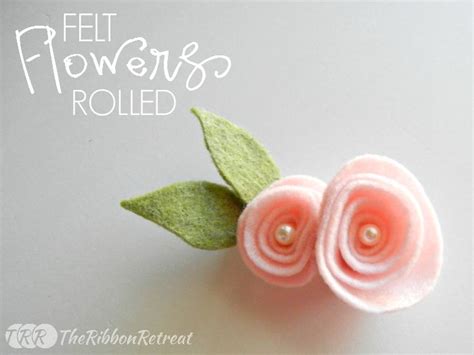 Felt Rolled Flower Tutorial The Ribbon Retreat Blog