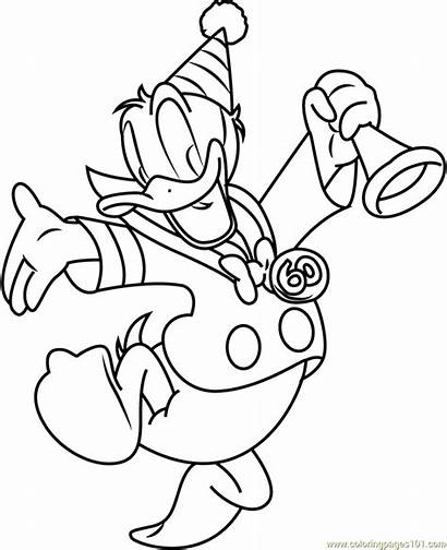 Duck Coloring Donald Dancing Pages Coloringpages101 Cartoon