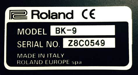 We did not find results for: How do I find my Serial Number? - Roland Corporation