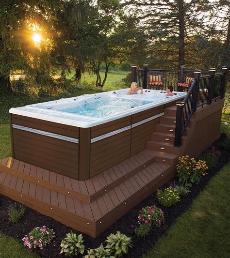 Backyard Ideas For Your Michael Phelps Swim Spa Hot Tub Swim Spa