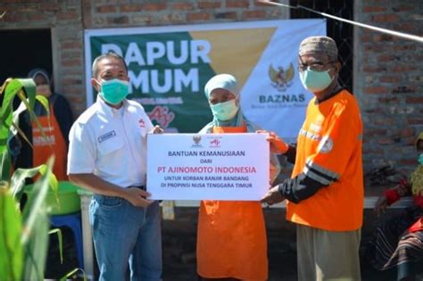 Gandeng Baznas Pt Ajinomoto Indonesia Berikan Donasi Untuk Korban
