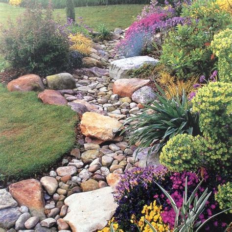 Inspiring Dry Riverbed And Creek Bed Landscaping Rock Garden