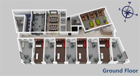 Office 3d Floor Plan Gnet 3d