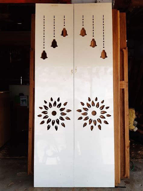 Pooja Door Cnc Bell 🔔 Design Pooja Room Door Design Drawing Room