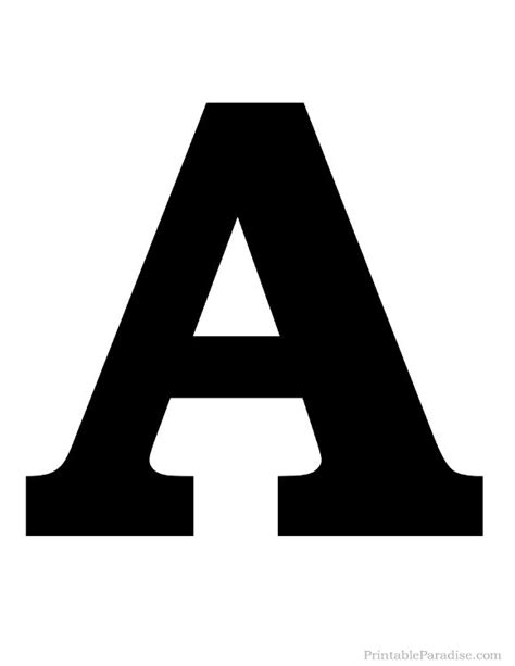 The Letter A Is Black And White